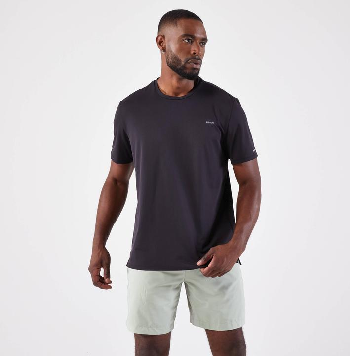 Kiprun Laufshirt kurzarm Herren atmungsaktiv - Run 500 Dry schwarz (L)