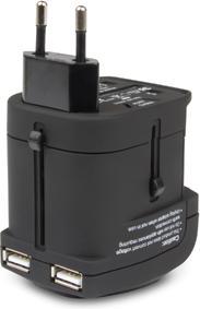 Immagine prodotto Hamlet Traver Adapter adattatore universale da viaggio per prese elettriche più caricatore usb (1750 W)