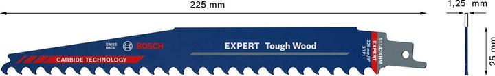 Image du produit Bosch Professional Zubehör Lame de scie alternative Expert 'Tough Wood' S 1142 KHM, 1 pièce