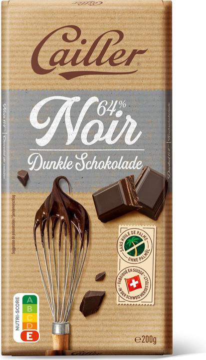Produktbild Cailler Dessert 64% Dunkle Schokolade Tafel (200 g)