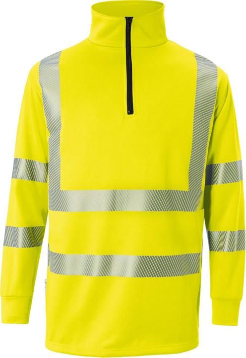 Kübler Reflectiq Zip-Sweatshirt Psa 2 Warngelb S (S)