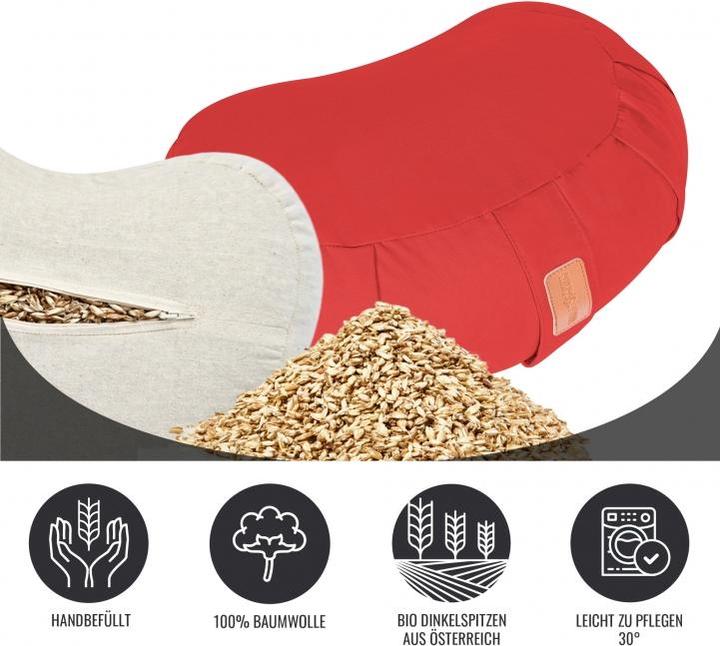 Actual product image Gorilla Sports Yoga crescent pillow