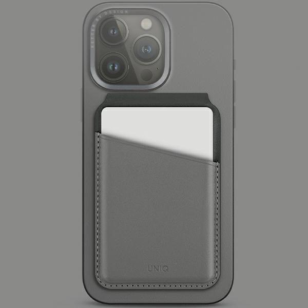 Produktbild Uniq Lyden DS magnetyczny portfel RFID i stojak na telefon szaro-czarny/charcoal grey-black