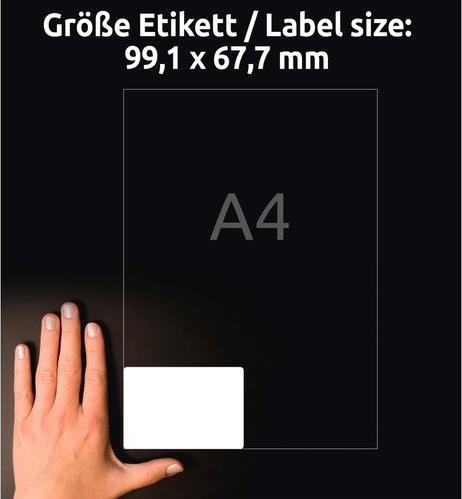 Produktbild Avery Foto-Etiketten, 99.1x67.7