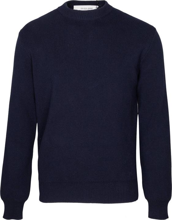 Golden Goose crew neck sweater color dark blue (S)
