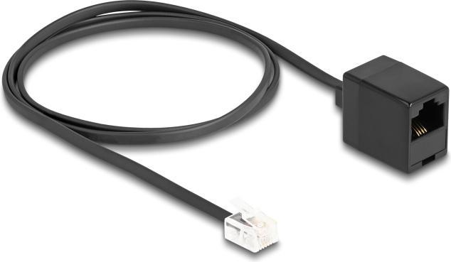 Immagine prodotto Delock Cavo telefonico da spina RJ11 a presa RJ45 nero 1 m