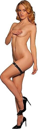 Produktbild Le Désir Noel - Elastic Lace Garter with Golden Details - One Size (One Size)