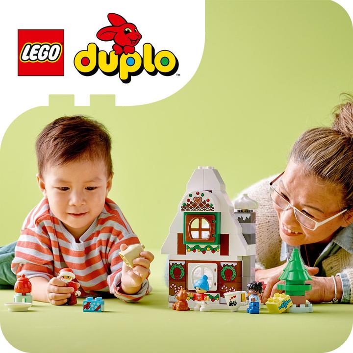 Image du produit LEGO Maison en pain d'épice avec le Père Noël (10976)
