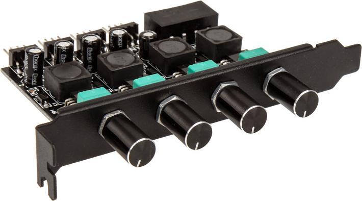 Produktbild Lamptron CP436 4-Kanal-Lueftersteuerung für PCI-Slot - schwarz (4 Lüfter)