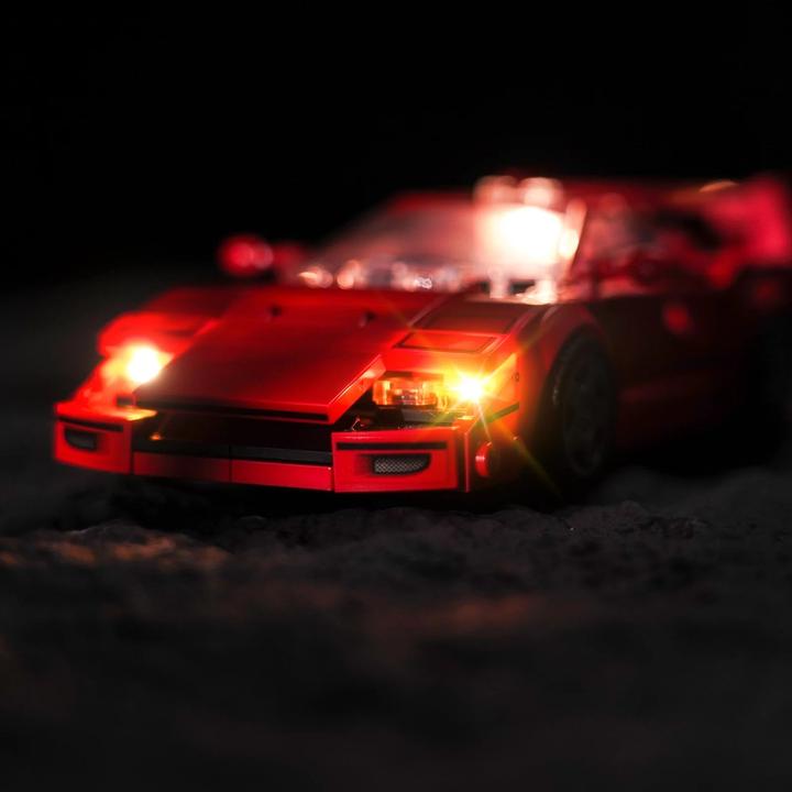 Produktbild BrickBling LED Licht Set für LEGO Ferrari F40 Supersportwagen (76934)