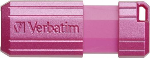 Actual product image Verbatim USB DRIVE 2.0 PINSTRIPE 128GB STORE?N?GO HOT PINK (128 GB, USB-A)