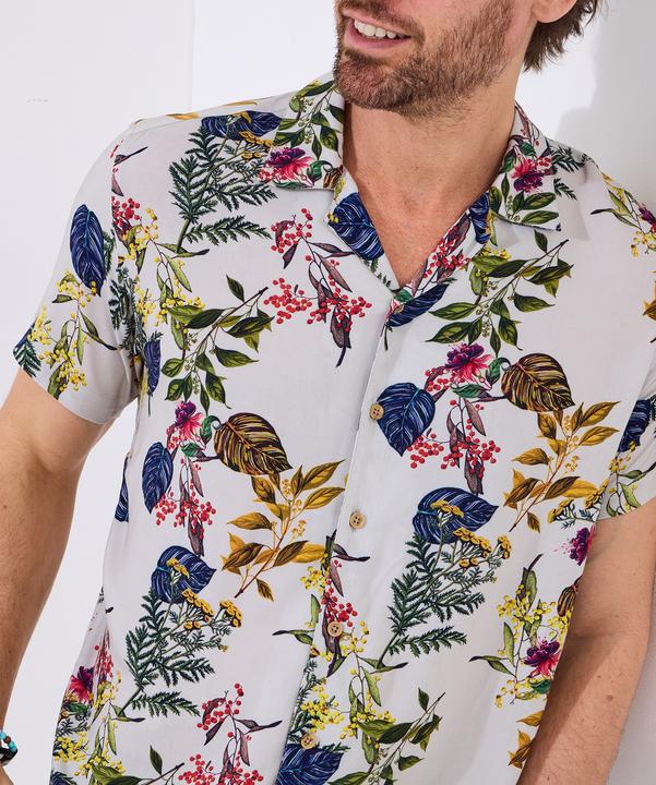 Actual product image Joe Browns Botanical Print Revere Collar Shirt (M)