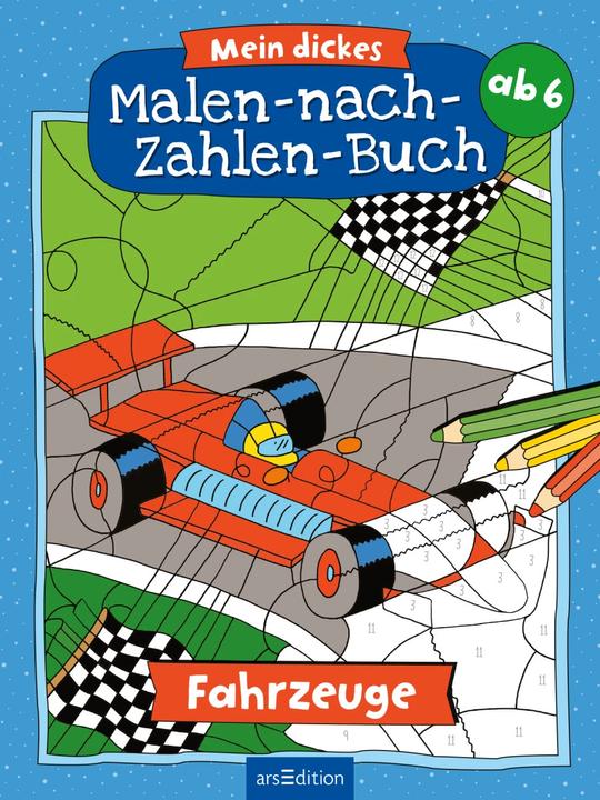 My Big Colour-by-Number Book - Vehicles