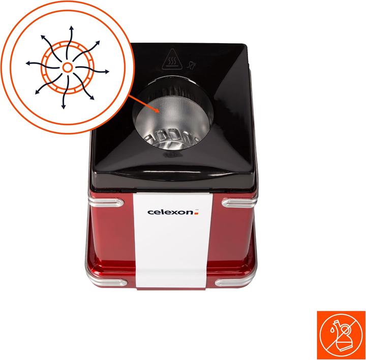 Image du produit Celexon CinePop CP250 Machine à pop-corn au look rétro avec couvercle pour le dosage Quantité de