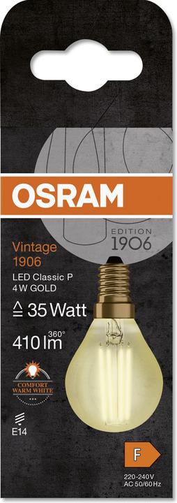 Immagine prodotto Osram Annata 1906 (E14, 4.50 W, 420 lm, 1 x, F)
