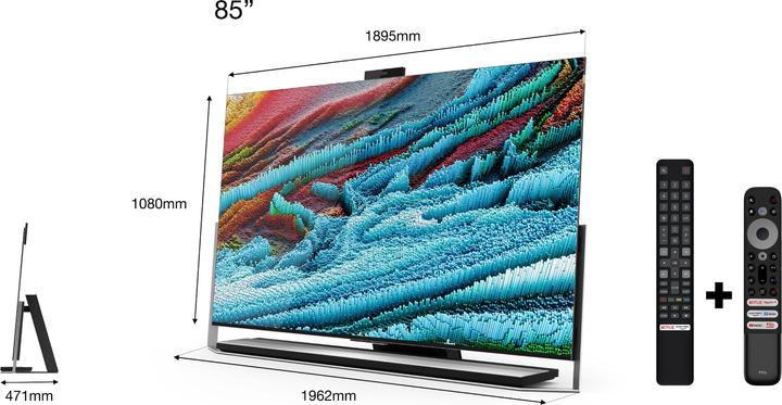 Produktbild TCL 85X925PRO (85", X925, QLED, 8K, 2021)