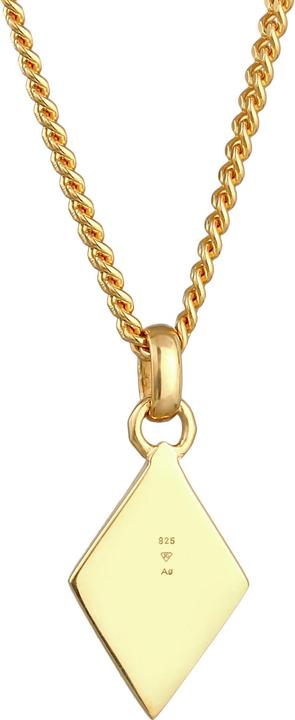 Actual product image Kuzzoi Necklace rhombus enamel geo style 925 silver (925 sterling silver, Enamel, 55 cm)