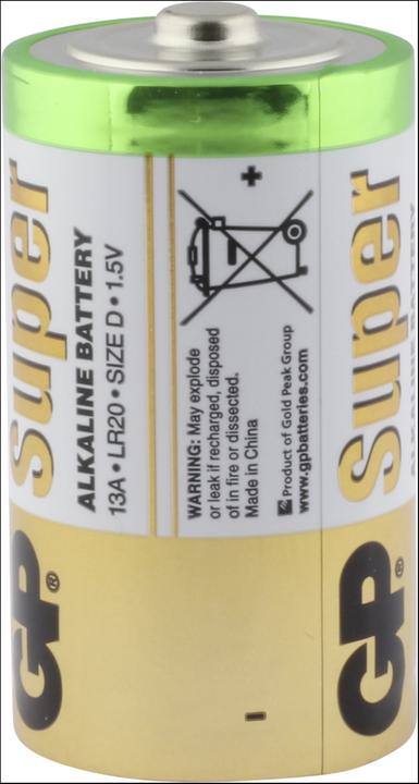 Image du produit GP Batteries Super (2 pcs, D, 1300 mAh)