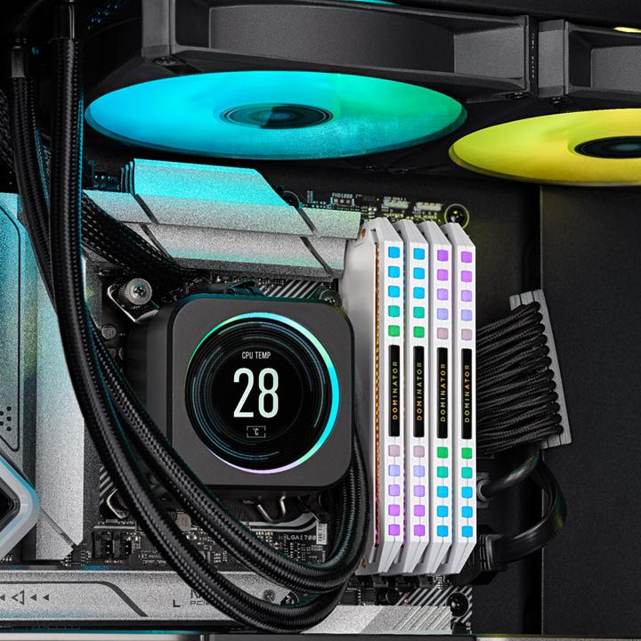 Immagine prodotto Corsair Dominator Platinum RGB (2 x 16GB, 6200 MHz, RAM DDR5, DIMM)