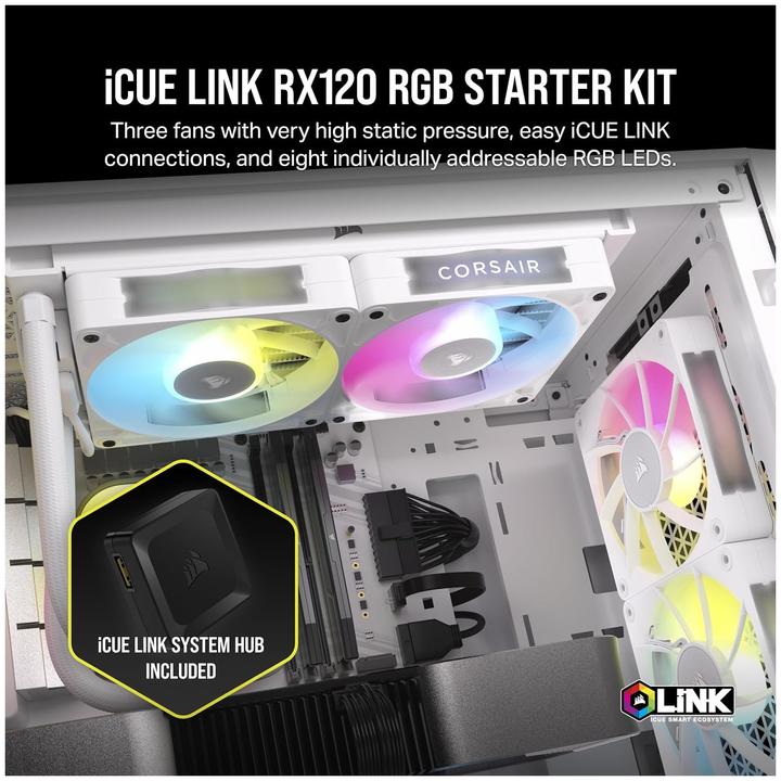 Immagine prodotto Corsair iCUE LINK RX120 RGB (120 mm, 3 x)