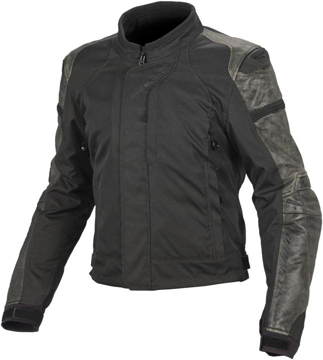 Actual product image Macna CLASH Damen Textil-Lederjacke schwarz S (Women, S)
