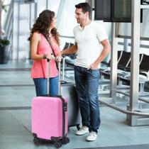 Image du produit Jet Lag valise cabine embossees rose 29l (29 l, Bagage à main (jusqu'à 50l))