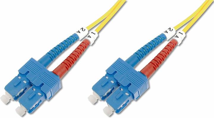 Produktbild Digitus LWL Patchkabel SC zu SC OS2 Singlemode 09/125 m Duplex, Länge 1m (CAT6, 1 m)