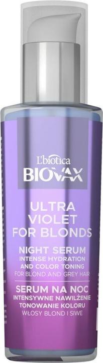 Produktbild L´Biotica L'BIOTICA Biovax Ultra Violet for Blonds Nachtserum Intensive (100 ml)
