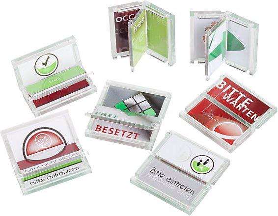 Produktbild Moedel Universelle Frei-/Belegt-Anzeige, HxB 46 x 46 mm,rot und grün