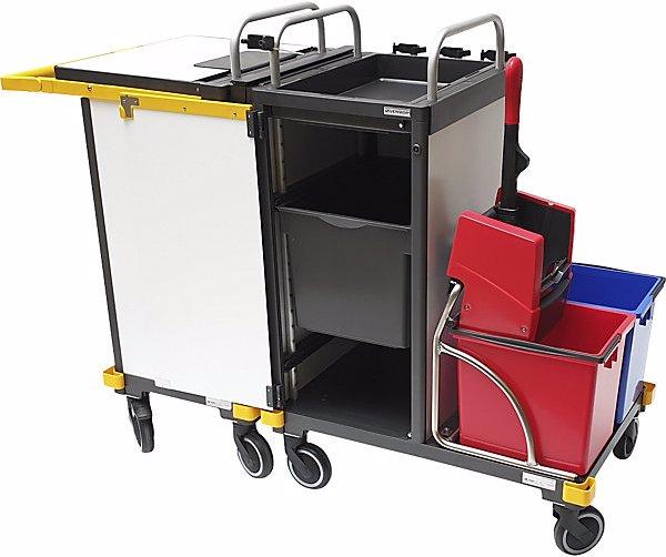 Produktbild Vermop Reinigungswagen EQUIPE, LxBxH 1510x560x1120 mm, Entsorgungseinheit abkoppelbar (1 Stk.)