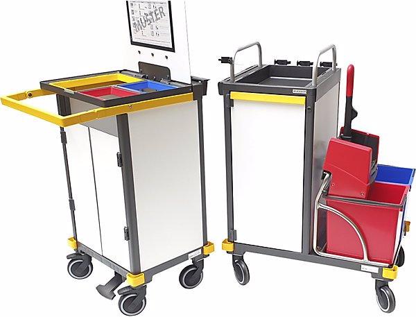 Produktbild Vermop Reinigungswagen EQUIPE, LxBxH 1510x560x1120 mm, Entsorgungseinheit abkoppelbar (1 Stk.)