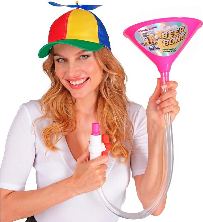 Image du produit Widmann Bong à bière rose avec valve Jeu à boire