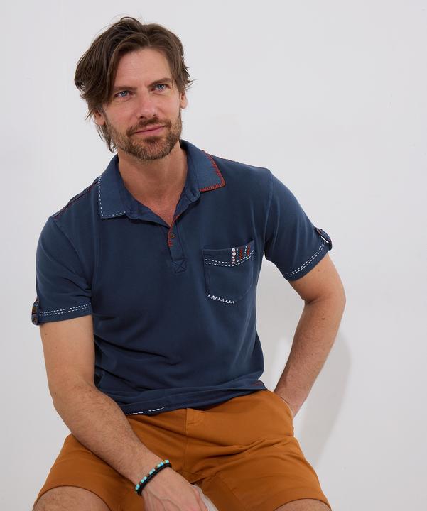 Produktbild Joe Browns Contrast Stitch Chest Pocket Pique Polo Shirt (XL)