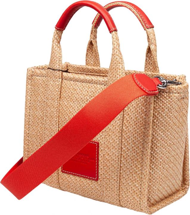 Actual product image Marc Jacobs the small tote bag in raffia with embroidery