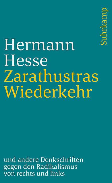 Actual product image Zarathustras Wiederkehr (German, Hermann Hesse, 1993)