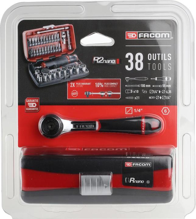 Produktbild Facom Steckschlüsselsatz metrisch 1/ (11 mm, 14 mm, 7 mm, 8 mm, 6 mm, 9 mm, 12 mm, 13 mm, 10  mm, 5 mm, 4 mm)