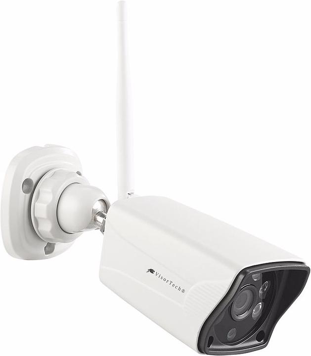 Image du produit VisorTech Ensemble de surveillance sans fil : enregistreur HDD et 2 caméras standard et 2 caméras PTZ chacune.