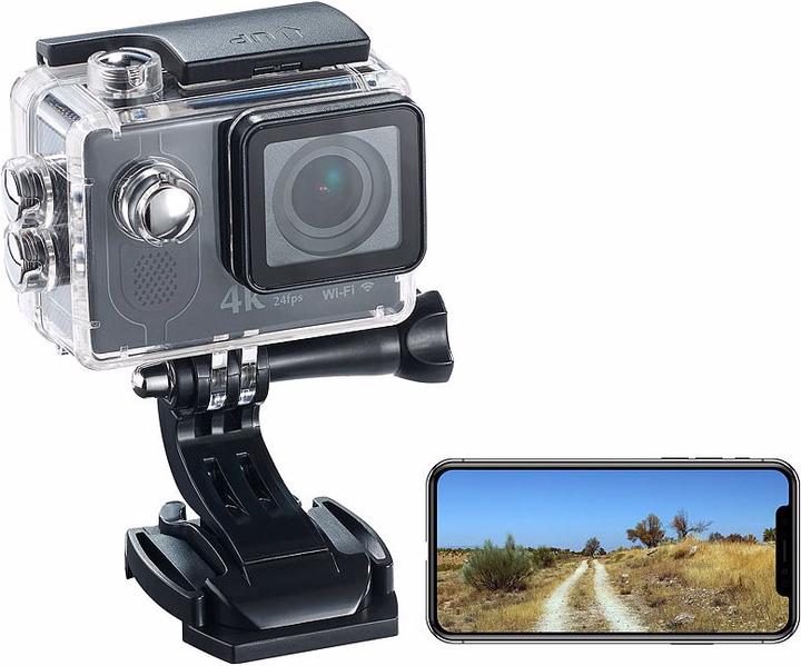Somikon Action Cam 4K con video UHD (24p, 4K, WiFi)