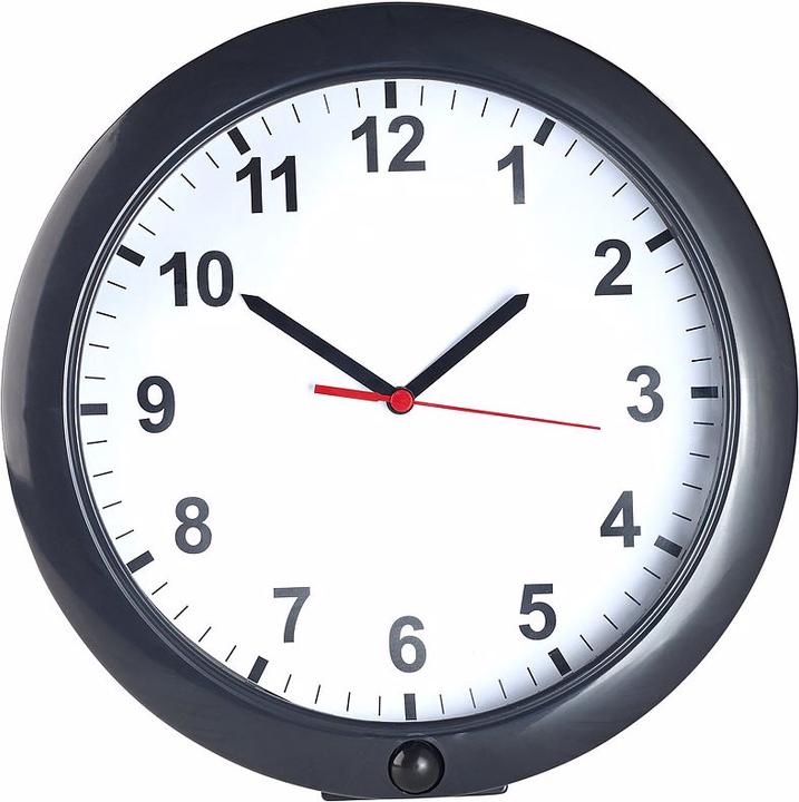 Produktbild OctaCam Kabellose Wanduhr mit Full-HD-Kamera und PIR-Sensor