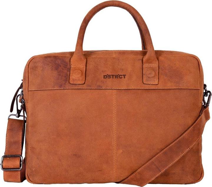 Image du produit DSTRCT Wall Street 2 Vaks Lernlaptop -Tasche - 15,6 Zoll - Cognac (15.60")