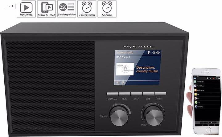 Immagine prodotto VR-Radio WLAN Internet radio (Web radio, WiFi)