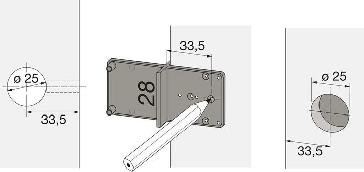 Immagine prodotto Hettich Ankrn-Schablone (Lamiera forata, 1 pz.)