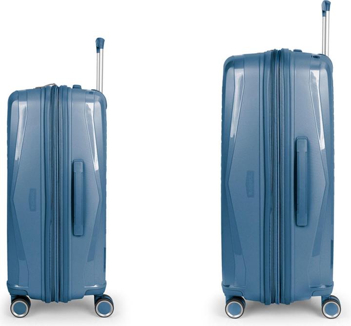 Immagine prodotto Gabol Set di valigie Queens a 4 ruote 2 pezzi con piega ad espansione (181 l, XL (da 115l))