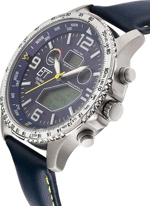 Immagine prodotto ETT EGT-11574-31L Orologio Uomo Solare Titanio Radio Control 43mm 10ATM (Cronografo, Orologio radiocontrollato, 43 mm)