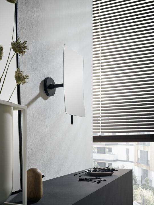 Actual product image Emco round wall mirror, 1-arm, 3-fold, angular, 132x208mm, 1094 (17 x 13 cm)