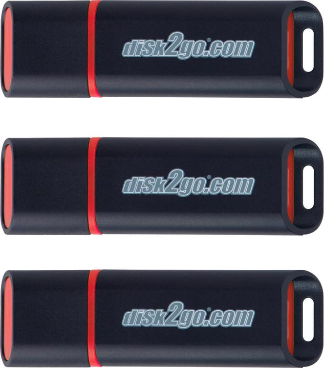 Produktbild Disk2go Passion 2.0 3-Pack (8 GB, USB-A)