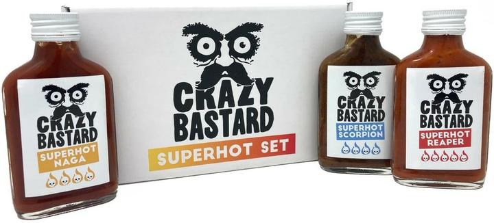 Actual product image Crazy Bastard Sauce Sauces Crazy Bastard, 3 x 100 ml (860 g)
