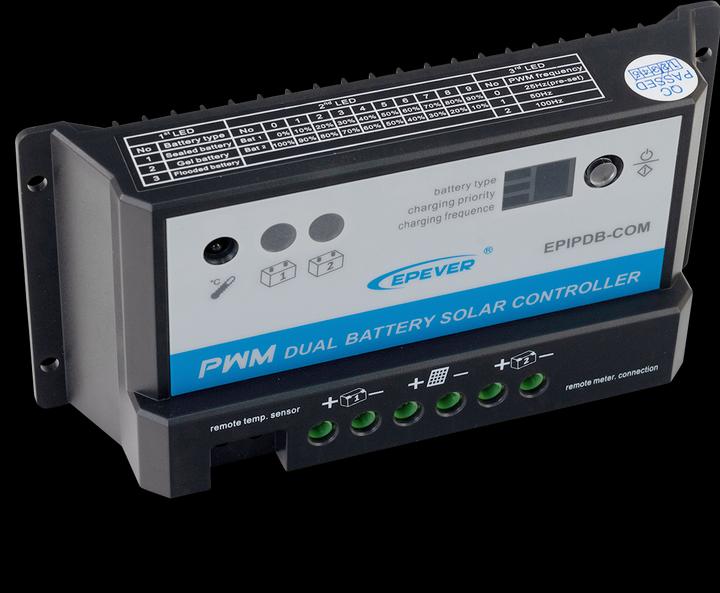 Produktbild Autosolar Dual-Laderegler PWM 20A für 2 Batterien