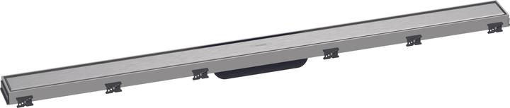 hansgrohe RainDrain Match finished set shower channel 1000 with height-adjustable frame (brushed stainless (1000 mm)