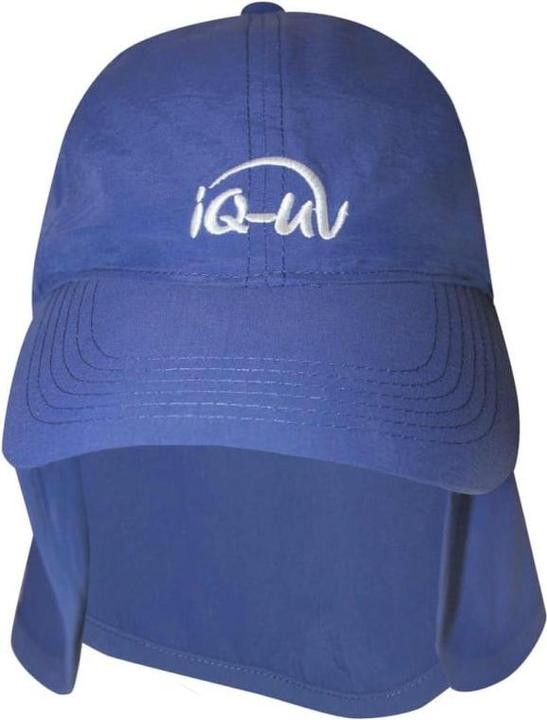 Produktbild IQ-UV UV Schutz Logo Kappe mit Nackenschutz recycelt navy (1 Stk)